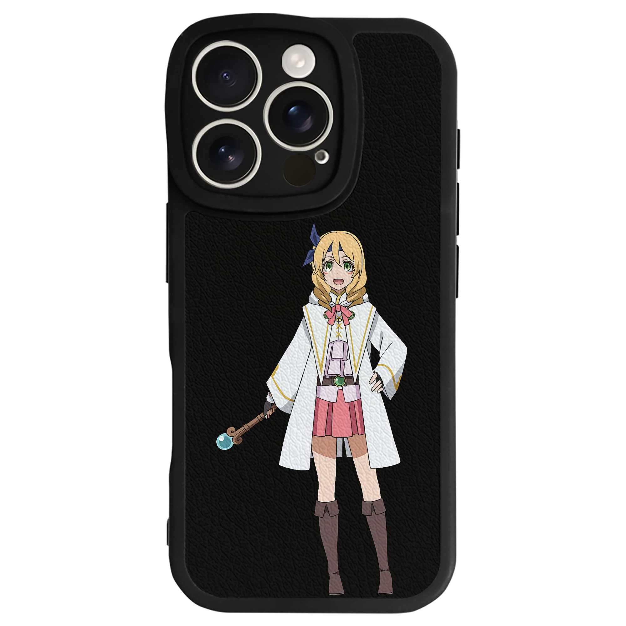（画像用） 転スラ Regarding Reincarnated to Slime 【iPhone 16シリーズ対応】シリコンスマホケース（レザー調） 材質：シリコン